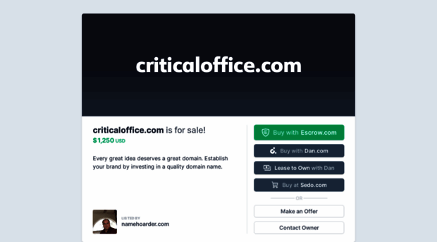 criticaloffice.com