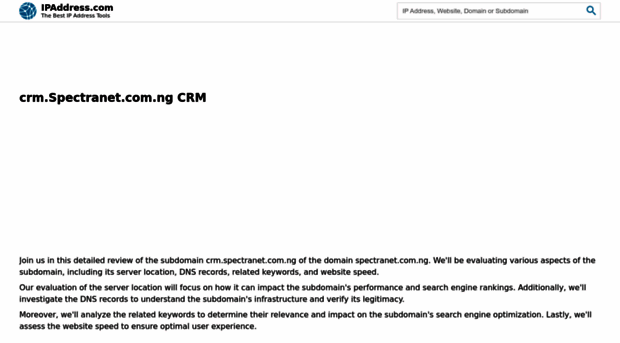crm.spectranet.com.ng.ipaddress.com