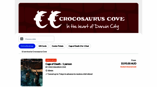 croccove.rezdy.com
