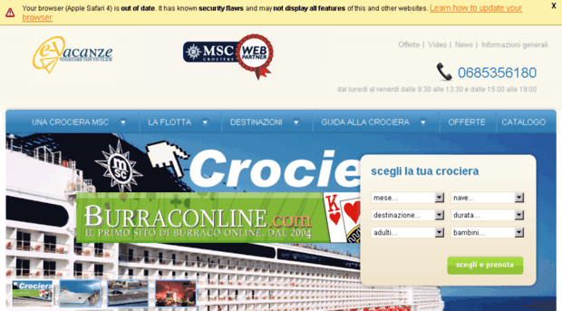 crociere.burraconline.com