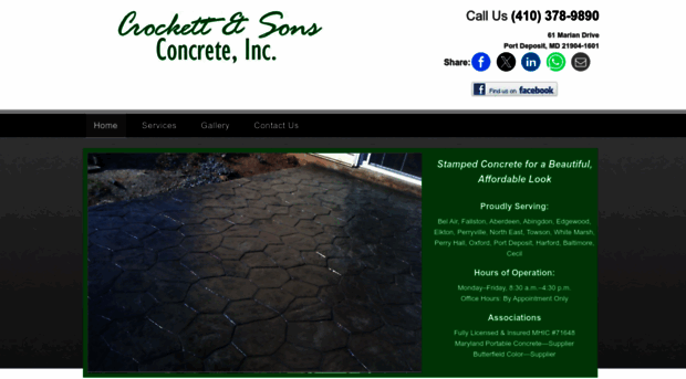 crockettandsonsconcrete.com