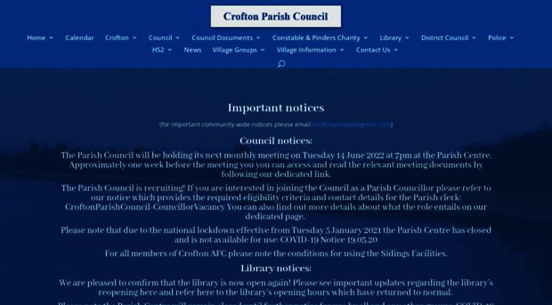 croftonparishcouncil.com