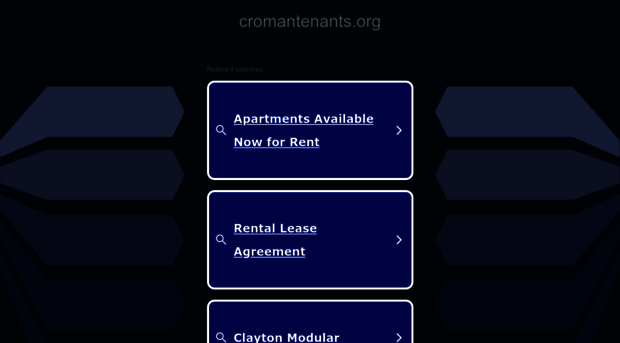 cromantenants.org