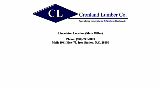 cronlandlumber.com