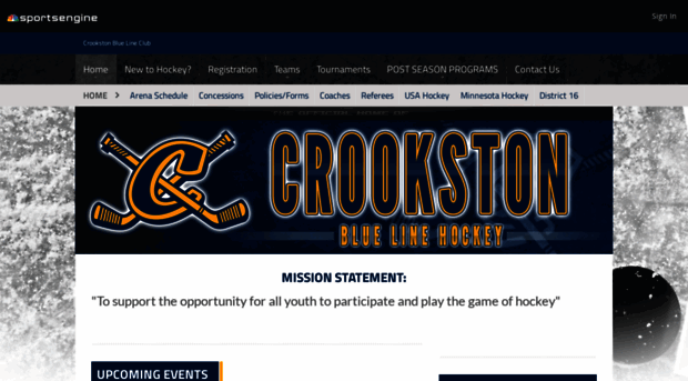 crookstonbluelinehockey.com