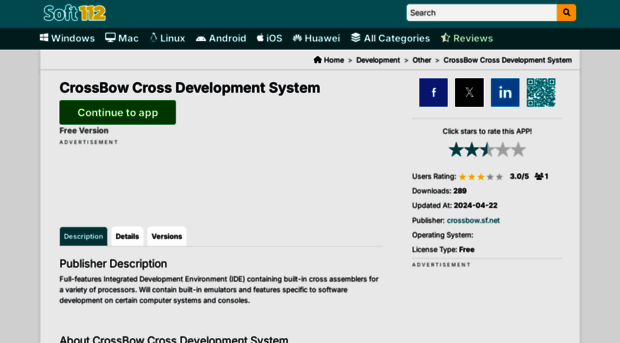 crossbow-cross-development-system.soft112.com