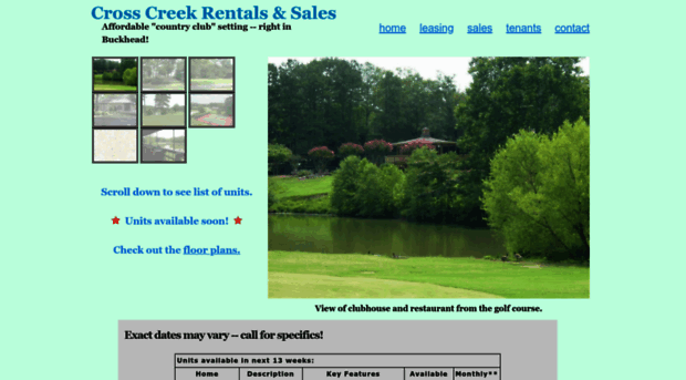 crosscreekrentals.com