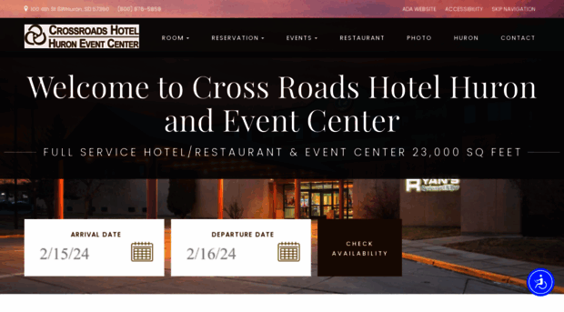 crossroadshotelhuron.com