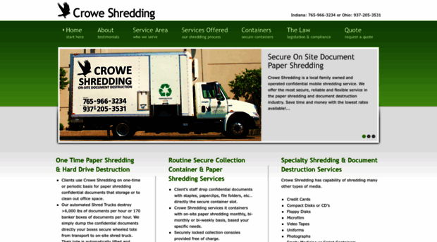 croweshredding.com