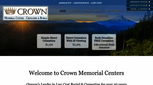 crowncremationburial.com