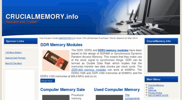 crucialmemory.info