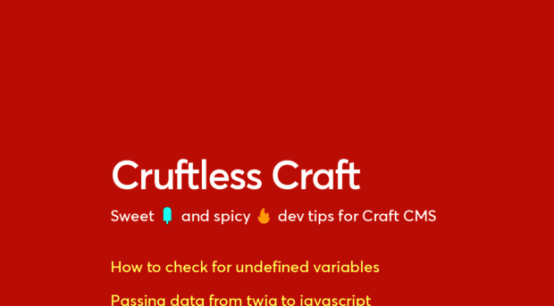 cruftlesscraft.com