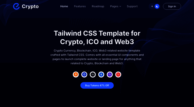 crypto-tailwind.preview.uideck.com