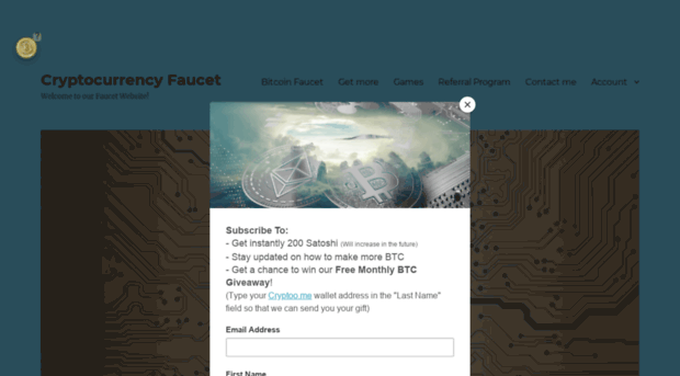 cryptocurrencyfaucet.tk
