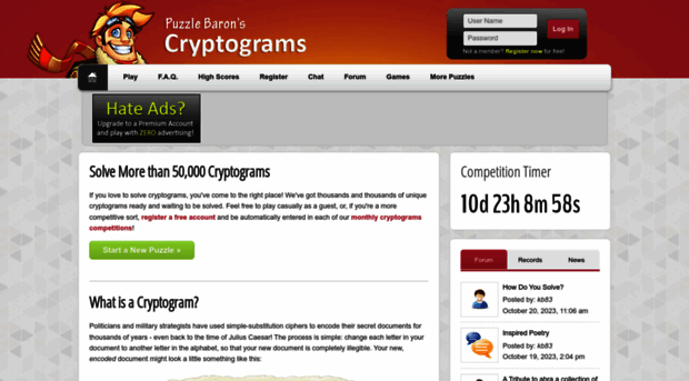 cryptograms.puzzlebaron.com