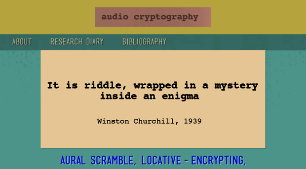 cryptography.audio