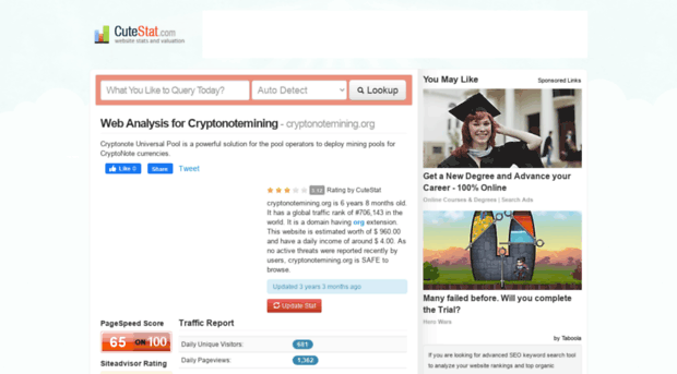 cryptonotemining.org.cutestat.com