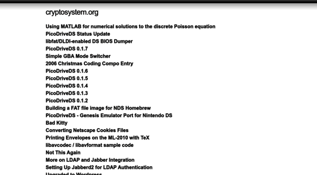 cryptosystem.org