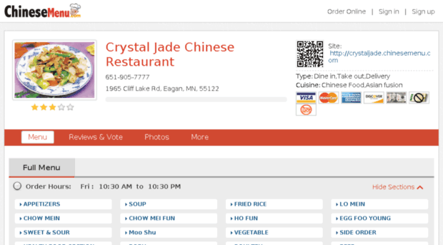 crystaljade.chinesemenu.com