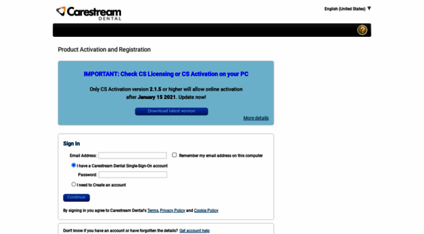 cs-licensing.carestreamdental.com