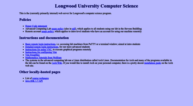 cs.longwood.edu