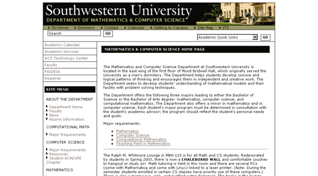 cs.southwestern.edu