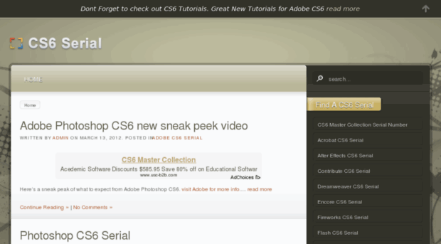 cs6serial.com