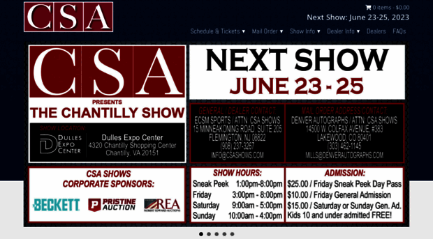 csashows.com