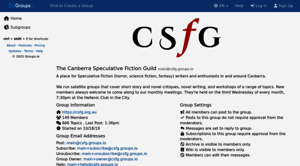 csfg.groups.io