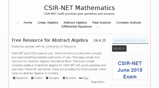 csirnetmath.in