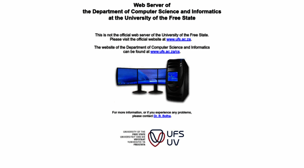 csis.ufs.ac.za - Department of Computer Science... - Csis Ufs