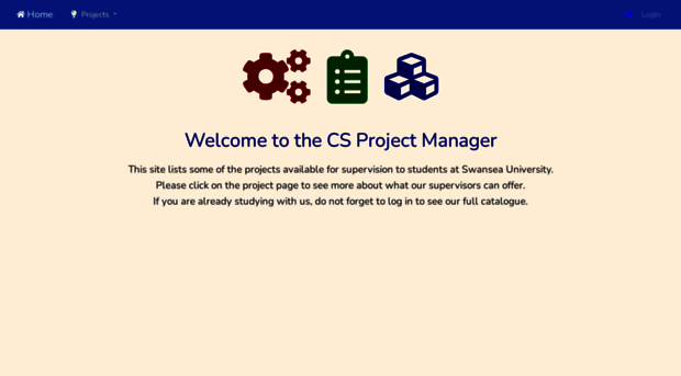 csprojectmanager.swan.ac.uk