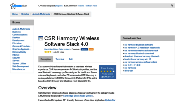 csr-harmony-wireless-software-stack.updatestar.com