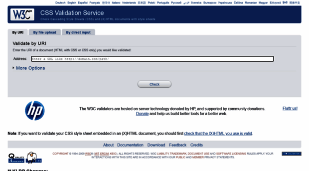css-validator.kldp.org