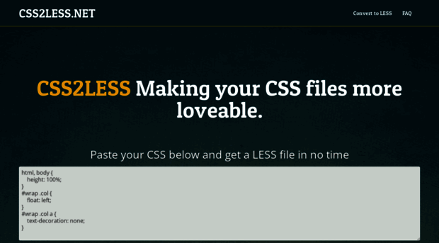 css2less.net