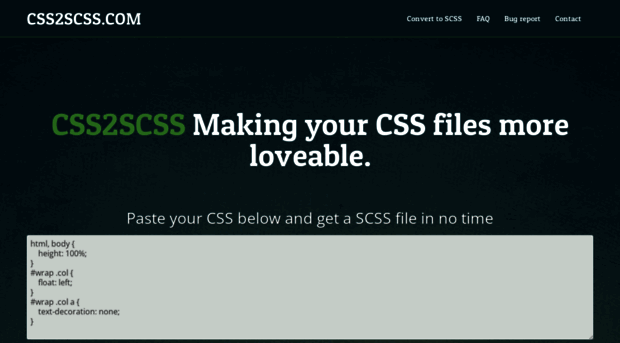 css2scss.com