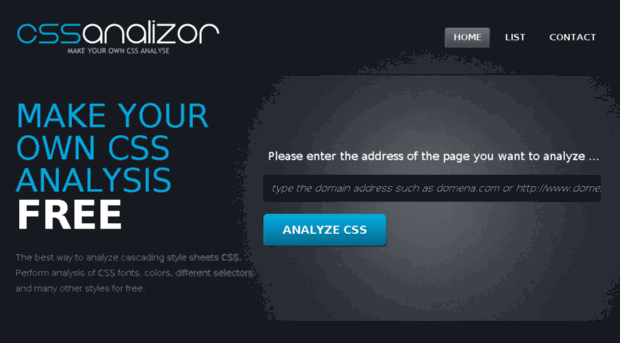 cssanalyzer.org