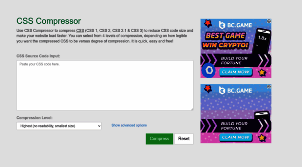 csscompressor.net