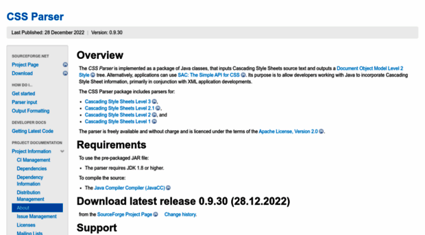 cssparser.sourceforge.net