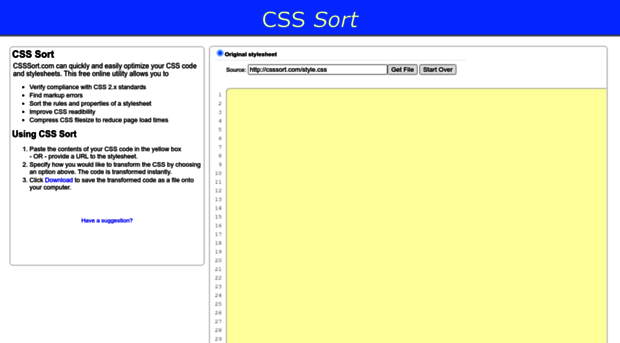 csssort.com