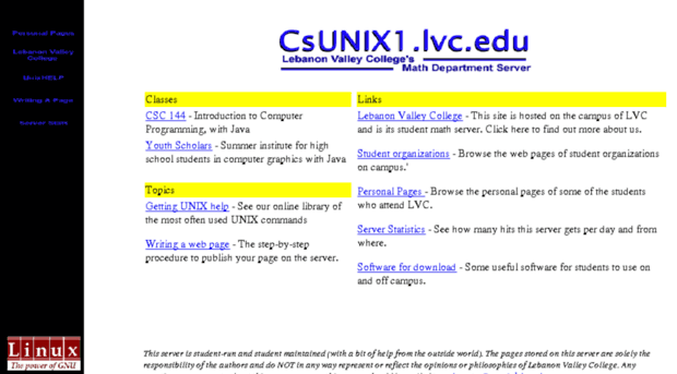 csunix1.lvc.edu