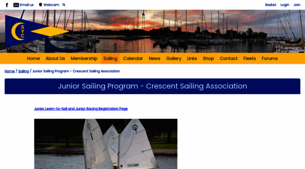 csycjuniorsailing.com