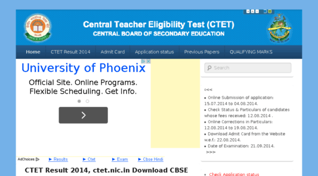 ctetresult2014.in