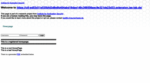 ctf-ed53d11e535bfd3d6e9b404abd16dae149c369556aec9e321de23d33.extension.ias-lab.de