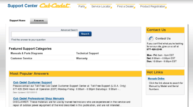 cubcadet.custhelp.com