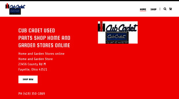cubcadetusedpartsshop.com