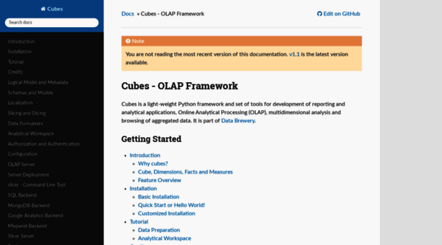 cubes.readthedocs.org