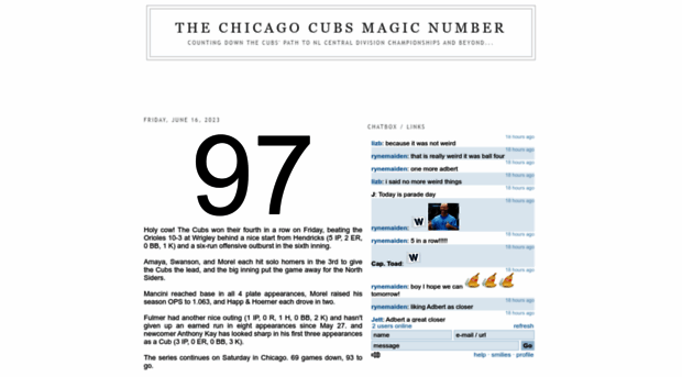 cubsmagicnumber.com