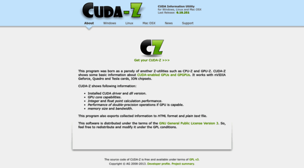 cuda-z.sourceforge.net