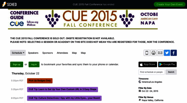 cue2015fallconference.sched.org
